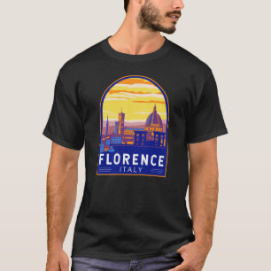 Florence Italië Reizen Kunst Vintage T-shirt