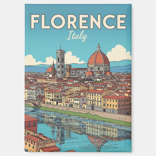  Florence Italië Reizen Magneet (Voorkant)
