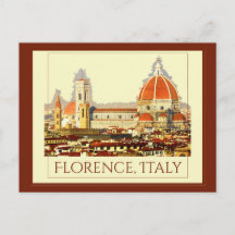 Florence, Italië Retro Travel Poster