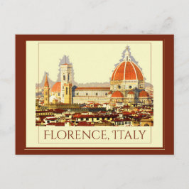 Florence, Italië Retro Travel Poster Briefkaart