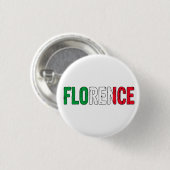Florence Italië Ronde Button 3,2 Cm (Voorkant /achterkant)