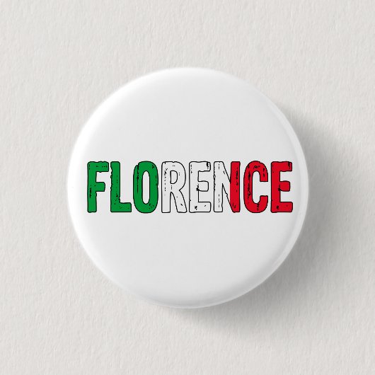 Florence Italië Ronde Button 3,2 Cm (Voorkant)