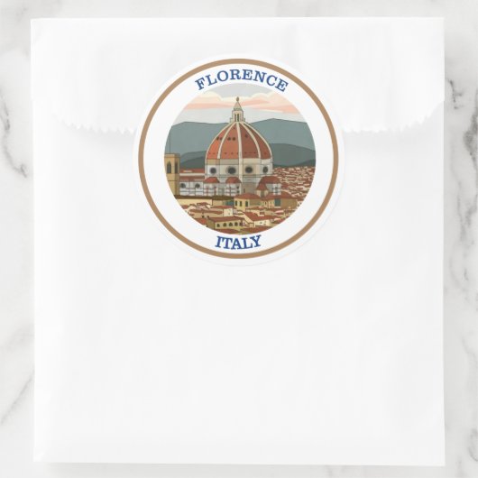 Florence, Italië Ronde Sticker (Tas)