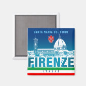 Florence, Italië - Santa Maria del Fiore Magnet (Voorkant / Achterkant)