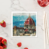 Florence Italië schilderachtig zomer bruiloft serv Servet (Insitu)