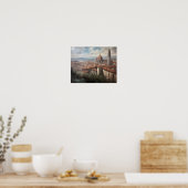 Florence Italië Schilderkunst Print Poster (Keuken)
