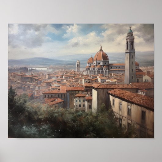 Florence Italië Schilderkunst Print Poster (Voorkant)