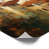 Florence Italië Schilderkunst Print Poster (Hoek)