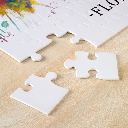 Florence Italië Skyline Legpuzzel (Zijkant)