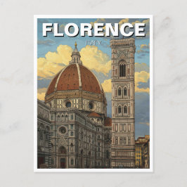 Florence Italië Skyline Reizen Briefkaart
