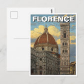 Florence Italië Skyline Reizen Briefkaart (Voorkant / Achterkant)