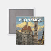 Florence Italië Skyline Reizen Magneet (Voorkant / Achterkant)