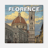 Florence Italië Skyline Reizen Magneet (Voorkant)
