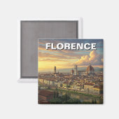 Florence Italië Skyline Reizen Magneet (Voorkant / Achterkant)