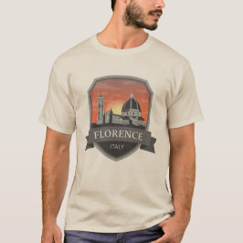 Florence Italië Skyline Reizen T-shirt