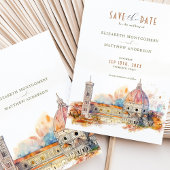 Florence Italië Skyline Save-the-Date Kaart