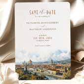 Florence Italië Skyline Save-the-Date Kaart