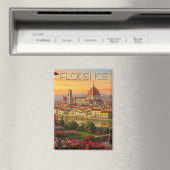 Florence Italië Skyline Sunset Magneet (Insitu (Vaatwasser))