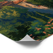  Florence Italië Skyline Travel Poster (Hoek)