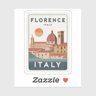  Florence Italië Skyline Travel Sticker