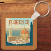 Florence, Italië Sleutelhanger (Achterkant)