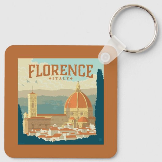 Florence, Italië Sleutelhanger (Achterkant)