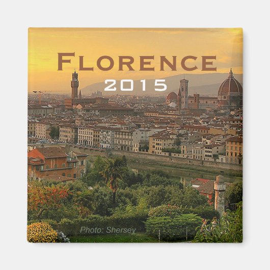 Florence Italië Souvenir Koelkast Magnet Verander (Voorkant)