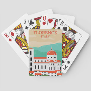 Florence Italië Speelkaarten Deck Vintage Reis