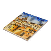 Florence Italië Square Tegeltje (Zijkant)