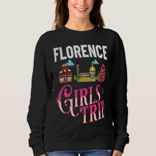 Florence Italië Stadsreis Skyline Kaart Reizen Trui