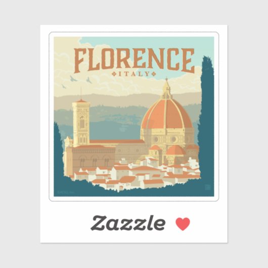 Florence, Italië Sticker (Vel)