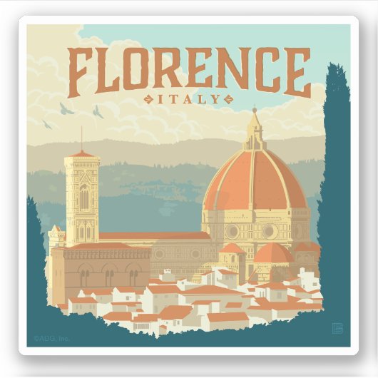 Florence, Italië Sticker (Voorkant)