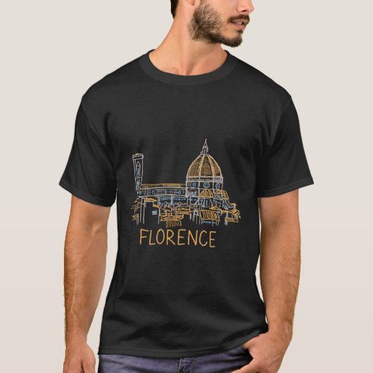 Florence Italië T-shirt (Voorkant)