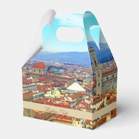 Florence, Italië | Thema bruiloft Bedankdoosjes (Achterkant)