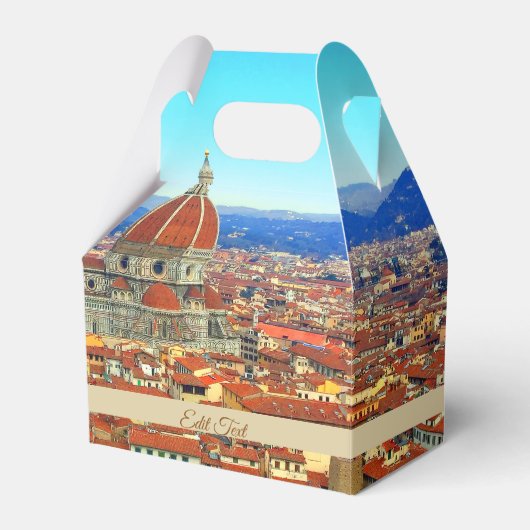 Florence, Italië | Thema bruiloft Bedankdoosjes (Voorkant Zijde)