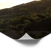 Florence Italië tijdens zonsondergang Poster (Hoek)