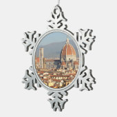 Florence, Italië Tin Sneeuwvlok Ornament (Rechts)