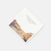 Florence Italië Trouwpapier Cocktail servet (Hoek)