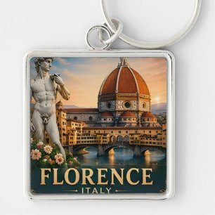 🧲 Florence Italië Vakantie Aandenken Voor Reizige Sleutelhanger
