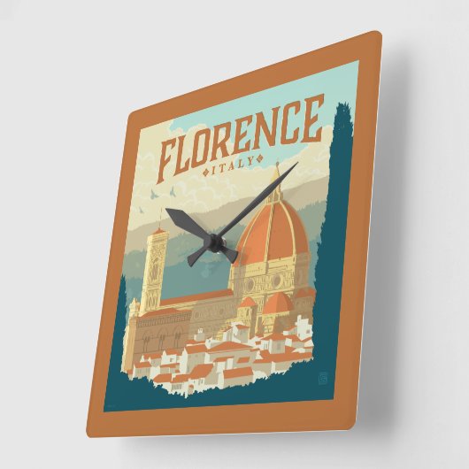 Florence, Italië Vierkante Klok (Hoek)
