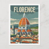 Florence Italië Vintage Beroemde Reisplaats Briefkaart (Voorkant)