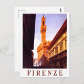 Florence Italië vintage Briefkaart (Voorkant / Achterkant)