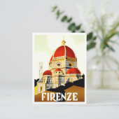 Florence Italië vintage Briefkaart (Staand voorkant)