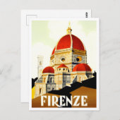 Florence Italië vintage Briefkaart (Voorkant / Achterkant)