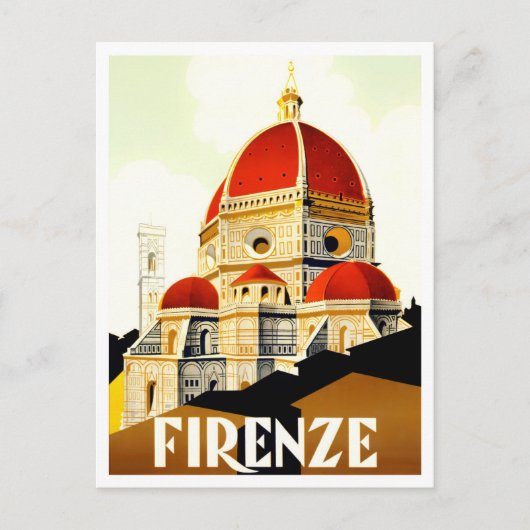 Florence Italië vintage Briefkaart (Voorkant)
