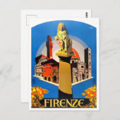 Florence Italië vintage Briefkaart (Voorkant / Achterkant)