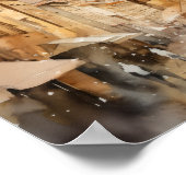 Florence Italië Waterverf Art Print Poster (Hoek)