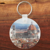 Florence Italië Waterverf Art Sleutelhanger (Voorkant)