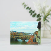 Florence, Italië winkelbrug Briefkaart (Staand voorkant)