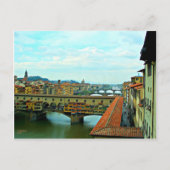 Florence, Italië winkelbrug Briefkaart (Voorkant)